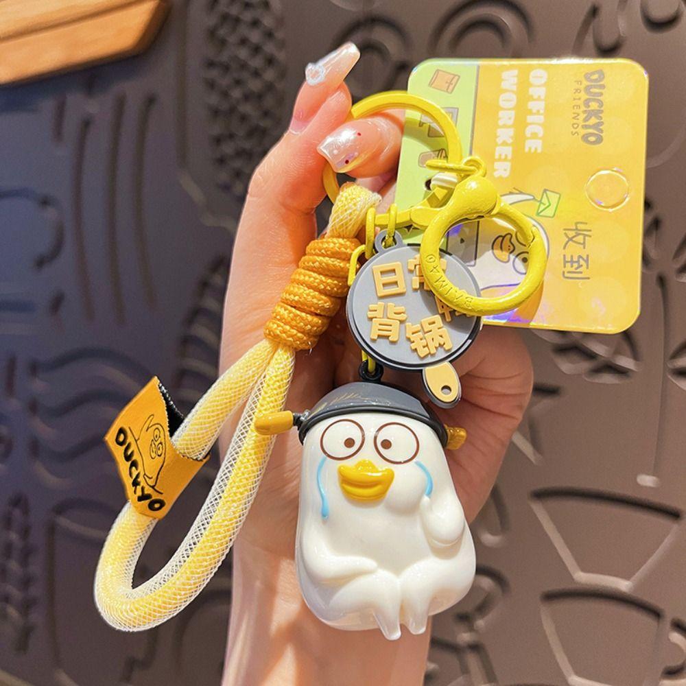 

Рабочий Жесткий Костюм Галстук Утка Кукла Брелок ПВХ Сяо Лю Утка Брелок Креативный Подарок Style F