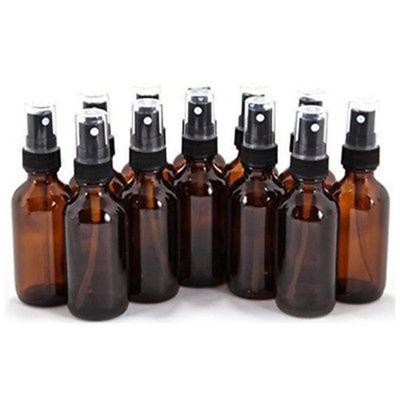 Contenitore spray per nebulizzazione di olio essenziale vuoto per bottiglia di vetro ambrato da 10/15/20/30/50/100 ml