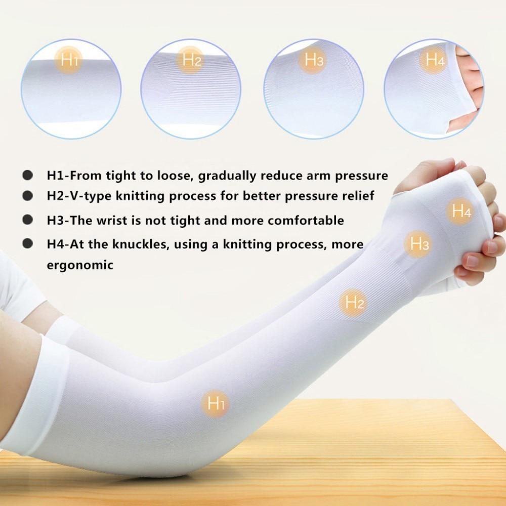 Aprilswan Manicotti Sportivi A Compressione – Protezione Solare UPF 50+ E Antiscivolo Per Uomo E Donna
