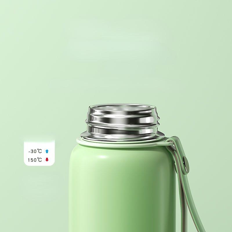 Portable Water Cup Thermos Cup 380ml Vacuum Flasks Portable Stainless Steel Thermos Cup Water Bottle Travel Tea Mug Office Thermos Cup