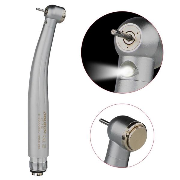 Dental LED E-generator Push Button High Speed Handpiece Air Turbine Triple Water Spray Hand Piece 4hole 2hole