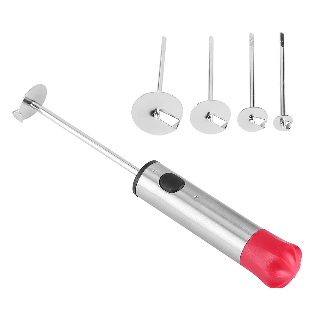 Vegetable Digging Rotating Drill Stainless Steel Fruit Corer for Children Food Salad Making DIY