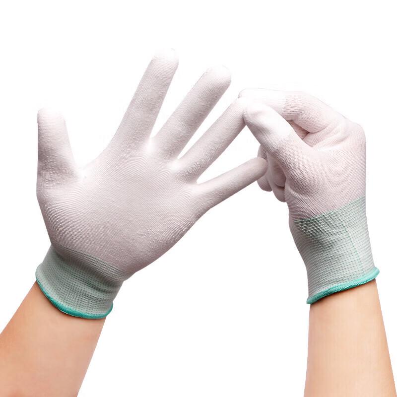 JINGRUIXIANG Anti-static PU Coated Finger Work Gloves