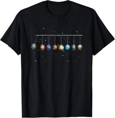 Funny Planets Planetary System Solar Pendulum Graphic Gift Unisex T-Shirt