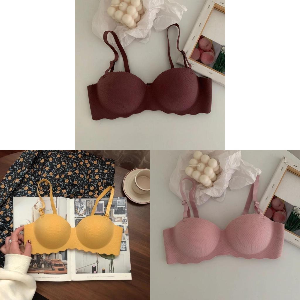 Minimalist Onepiece Japanese Girl Bra With Breathable Nylon Fabric For Teens And Young Adults