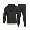 Fato de Treino de Cor Sólida, E Casual Para Homens
