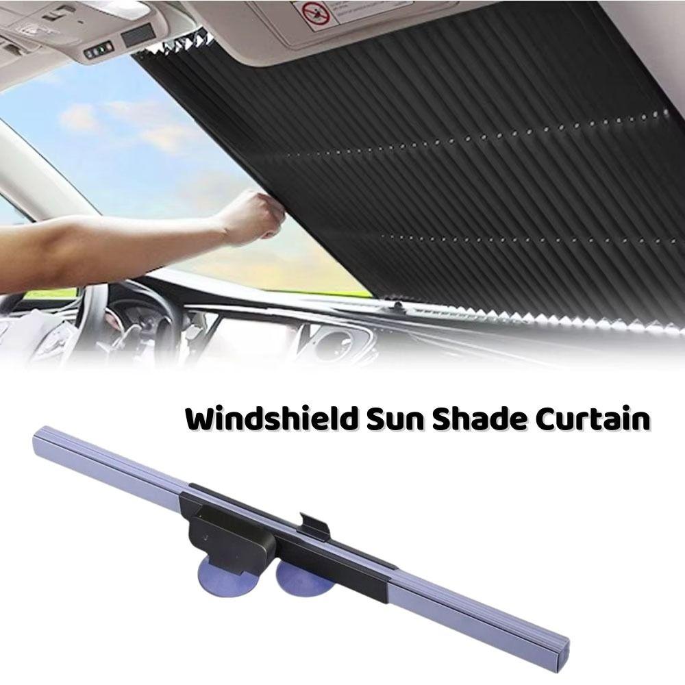 Retractable Set Automobile Sunscreen Automatic Telescopic Sun Visor Covers  UV Blocking