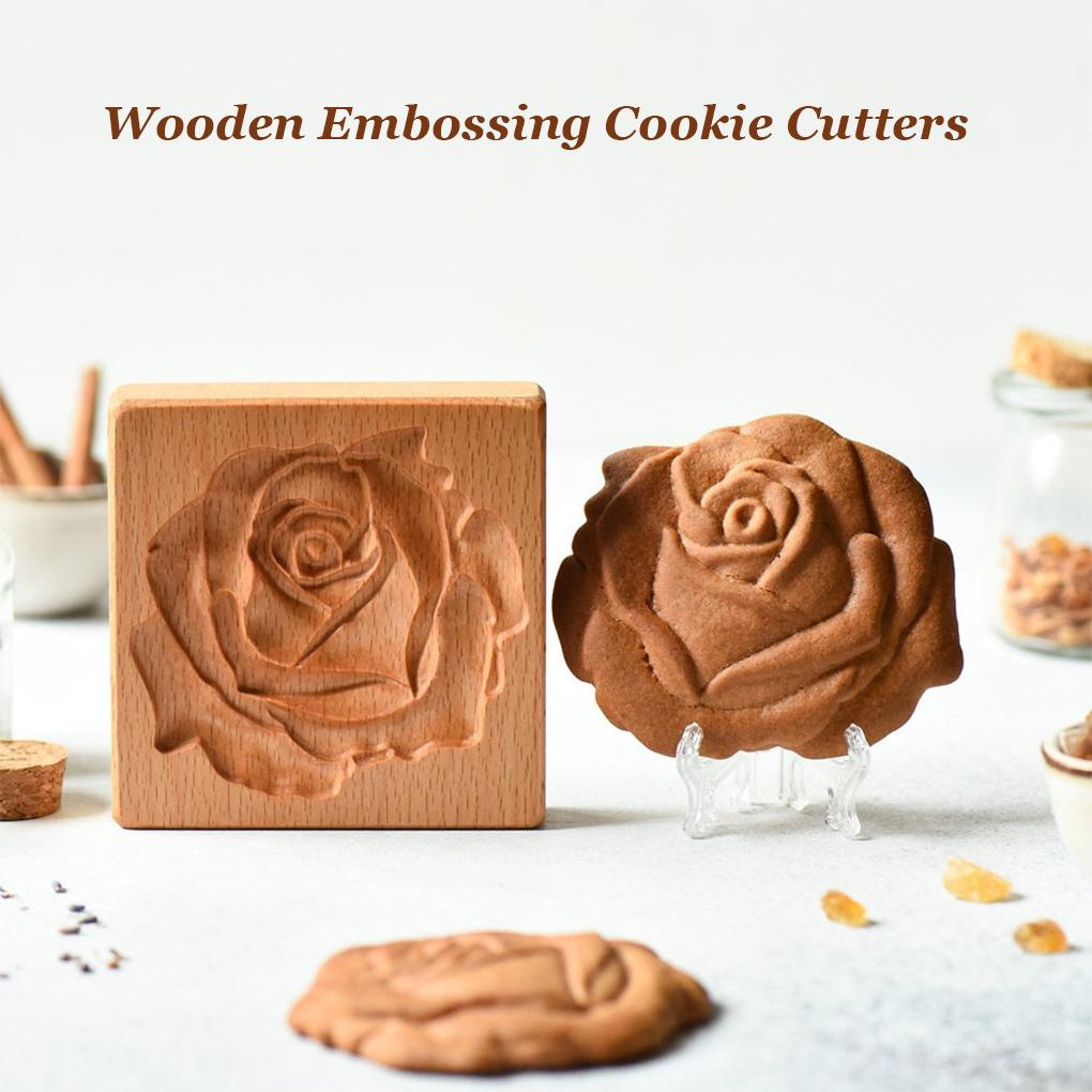 Ausstechformen Stempel Keksformen Sets Bäckerei Prägung Lebkuchen Marzipan Einsätze Blume Rose Backen Themenpartys Ostern
