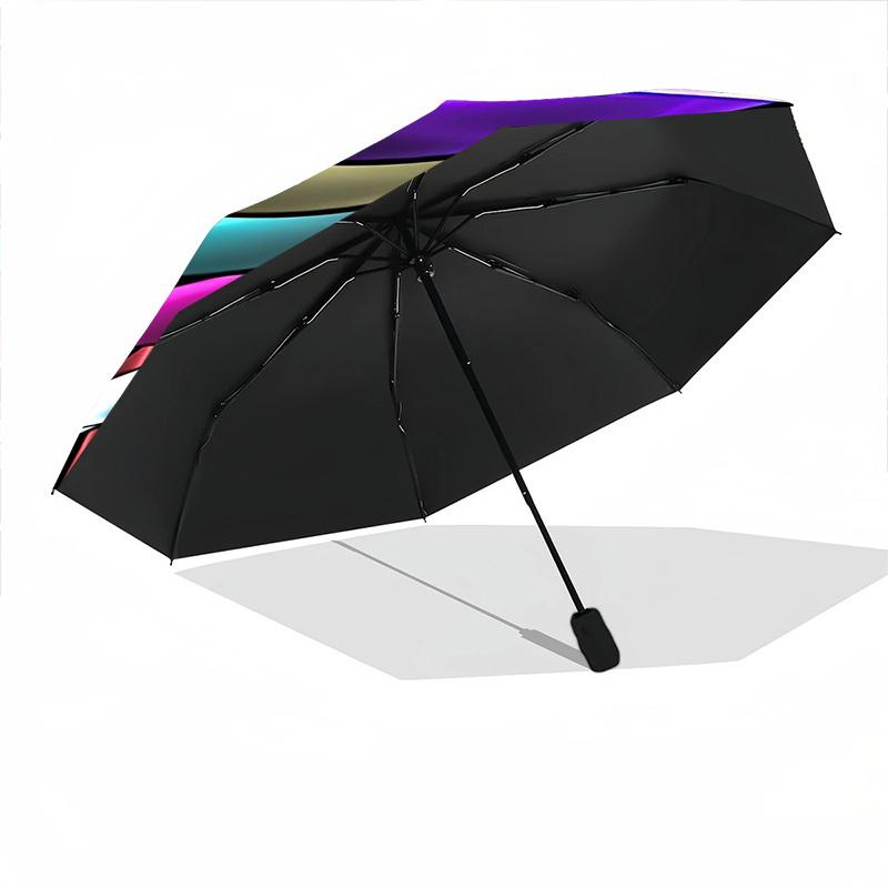 1pc Spiral Colors Automatic Opening/Closing Umbrella with Operation & Windproof Canopy Yy260311094