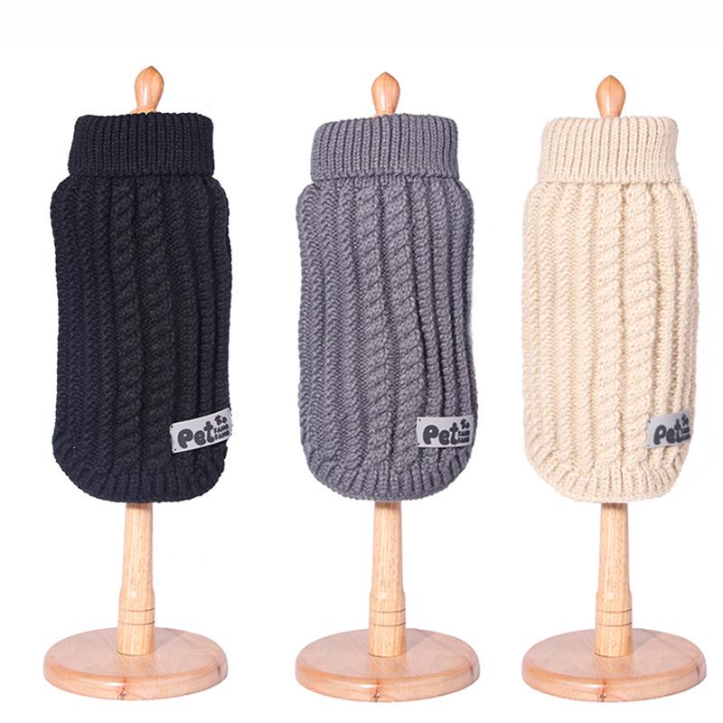 Winter Warm Pet Clothes for Small Dogs Cats Soft Acrylic Dog Cat Sweater Puppy York Shih Tzu Pullovers Mascotas Clothing Outfit