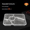 Food Grade Disposable 5-Compartment Takeaway Lunch Box