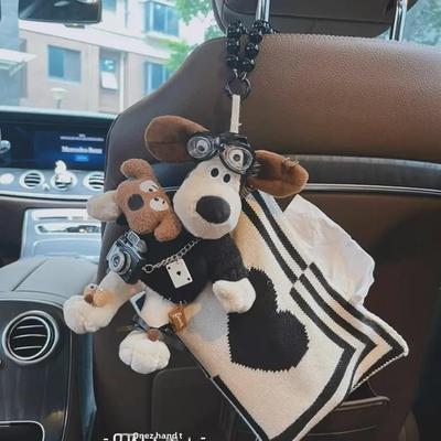 Borsa porta fazzoletti a doppio uso per seggiolino auto per cani - Multifunzionale, grande capacità, design appeso