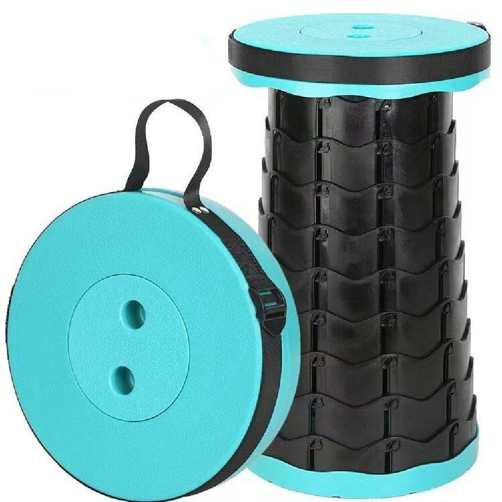 Outdoor Portable Rainbow Fold Expandable Lightweight Plastic Stool Travel Queue Camping Fish Home Saving Space Telescopic Stool