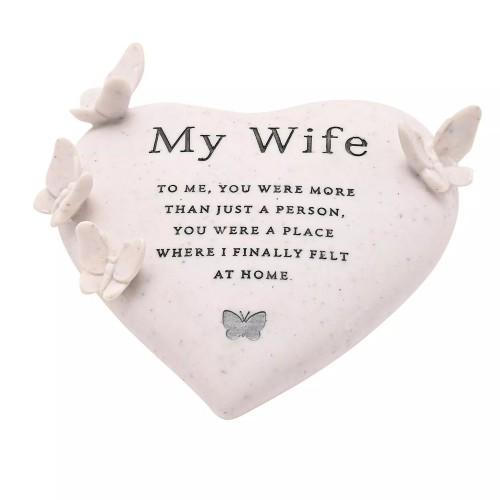 Celebrations Thoughts Of You My Wife Butterfly Graveside Ornament