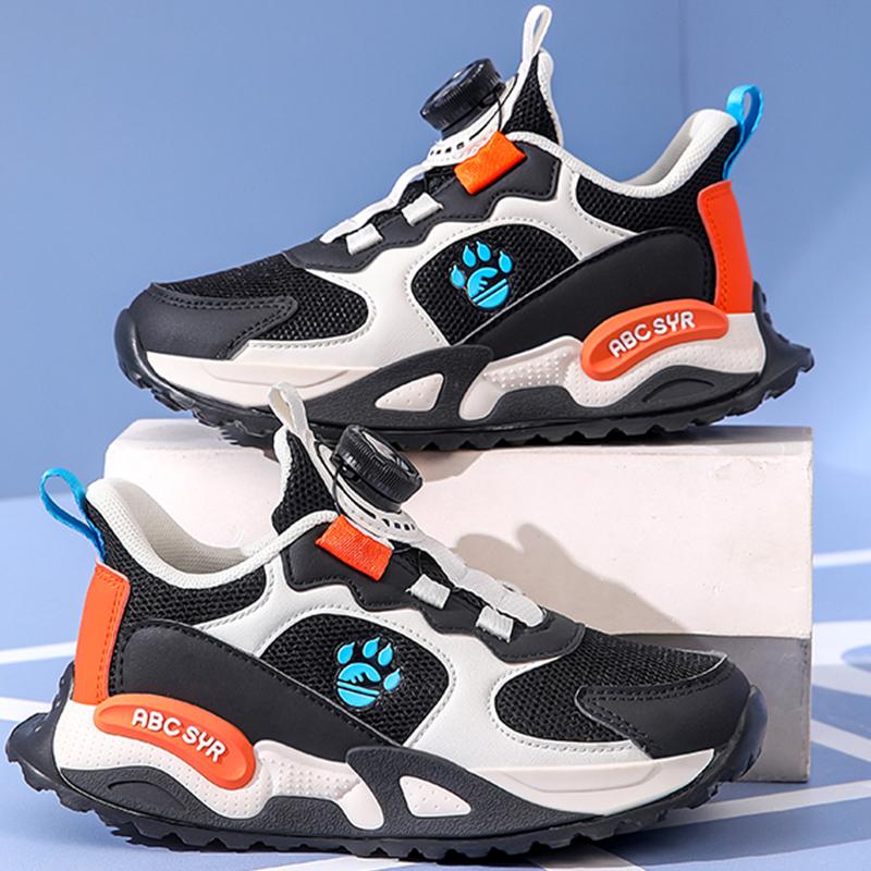 Children Running Shoes Spring Mesh Breathable Outdoor Casual Shoes Fashion Non Slip Wear-resistant Low Top Sports Shoes for Kids