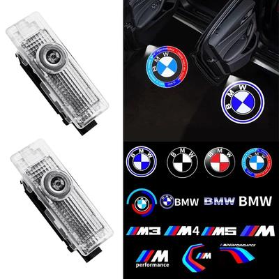 2pcs New LED Car Door Welcome Courtesy Lamp Projector Light For 50th F12 F13 F30 E60 E65 E66 E63 F01 F02 X1 X3 4 5 6 7 Serie