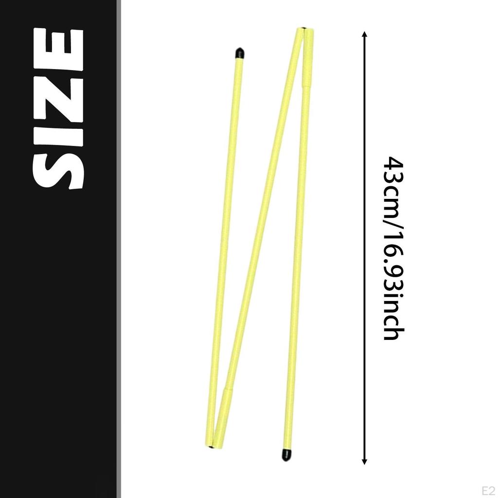 2 Pieces Golf Alignment Sticks Direction Indicator Practice Rods for Aiming