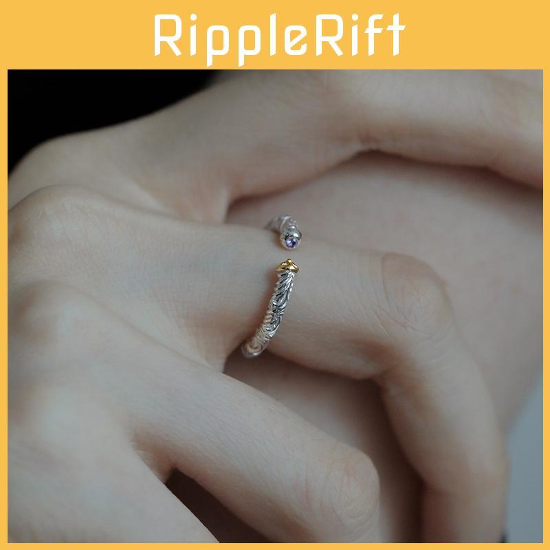 Stylish Vintage Geometric Open Ring Featuring Embossed Floral Motifs Perfect For Modern Women