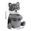 2 In1 Cute Cartoon Car Tissue Box With Ashcan Creative Plush Tissue Box Holder Auto Armrest Box Car Garbage Can for car interior