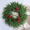 Artificial Simulation Green Plants, Pine Needles, Red Fruit Wreaths, Christmas Pinecone Decorative Storefront Pendants