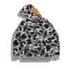 Women Bape Men Zip Up Jacket Shark Printing Hoodie Streetwear Fashion