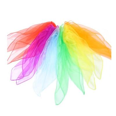 Remarks Japan Eurhythmic Scarf Chiffon Scarf 6 Colors Organdy Scarf Eurhythmics Children Music Dance Nursery School Kindergarten Care