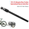 160-178mm Road Bike Trailer Hitch Thru Axles Adapter Adjustable Bicycle Lightweight Aluminum Thru Axle for Cycling Trailer Hitch