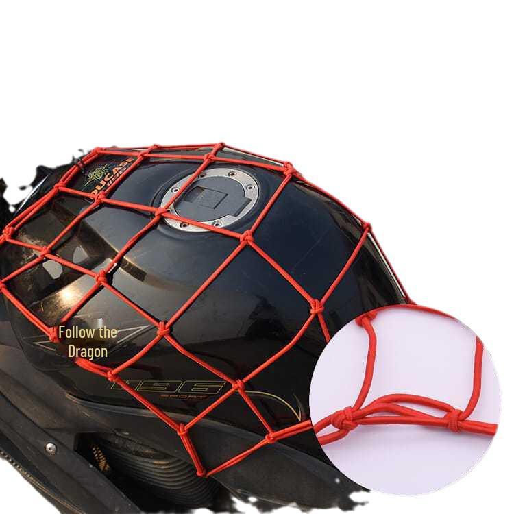 Motorcycle & E-Bike Helmet Storage Net for Luggage & Accessories