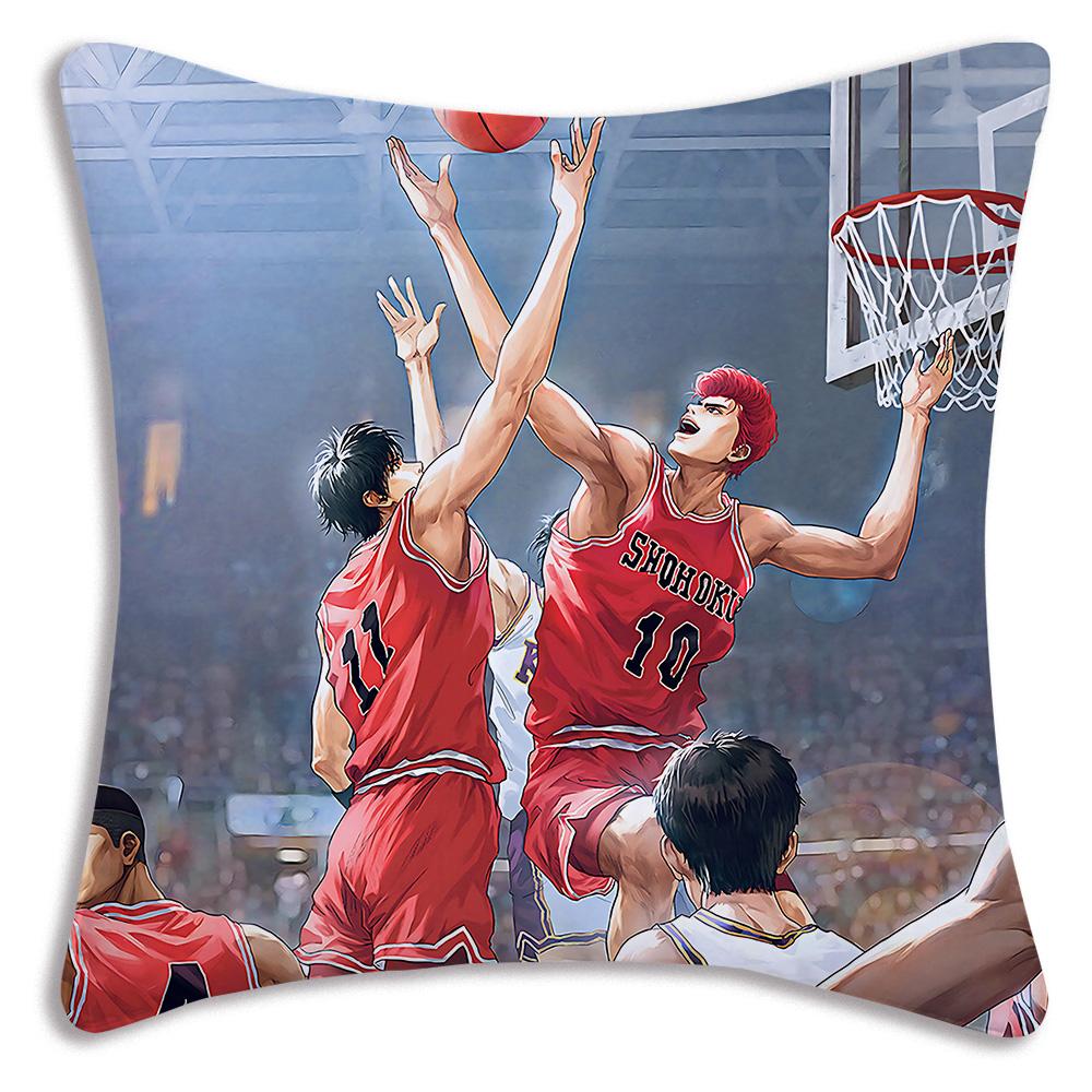 Anime For Slams D-Dunk Pillow Covers Cartoon Sofa Decorative Home Double-sided Printing Short Plush Cute Cushion Cover
