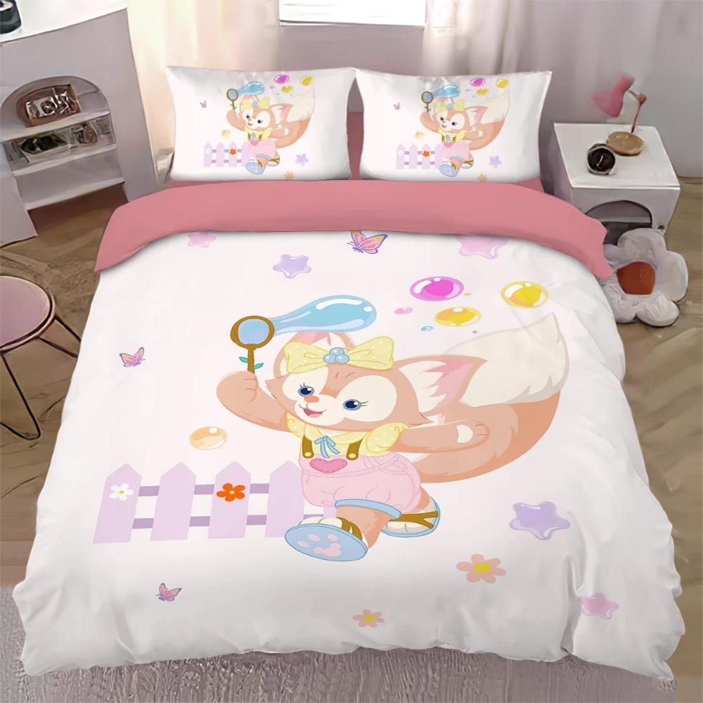 Cartoon Motif,Microfibre Bedding Sets, Children's Bed Linen with Zip Room Decor Duvet Cover for Teenagers adult 3-Piece