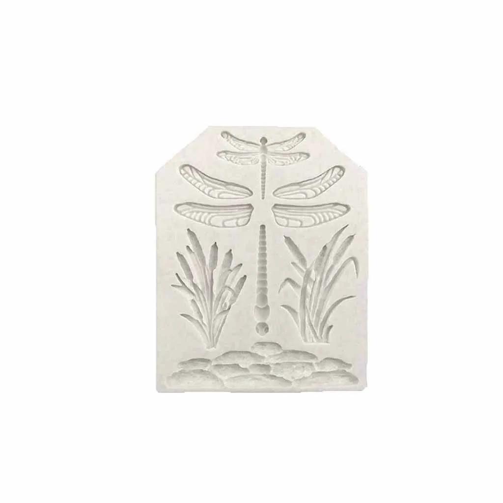 3d Dragonfly Silicone Molds Fondant Craft Flowers Molds Cake Candy Chocolate Decorating Tools Grass Fondant Baking Tools