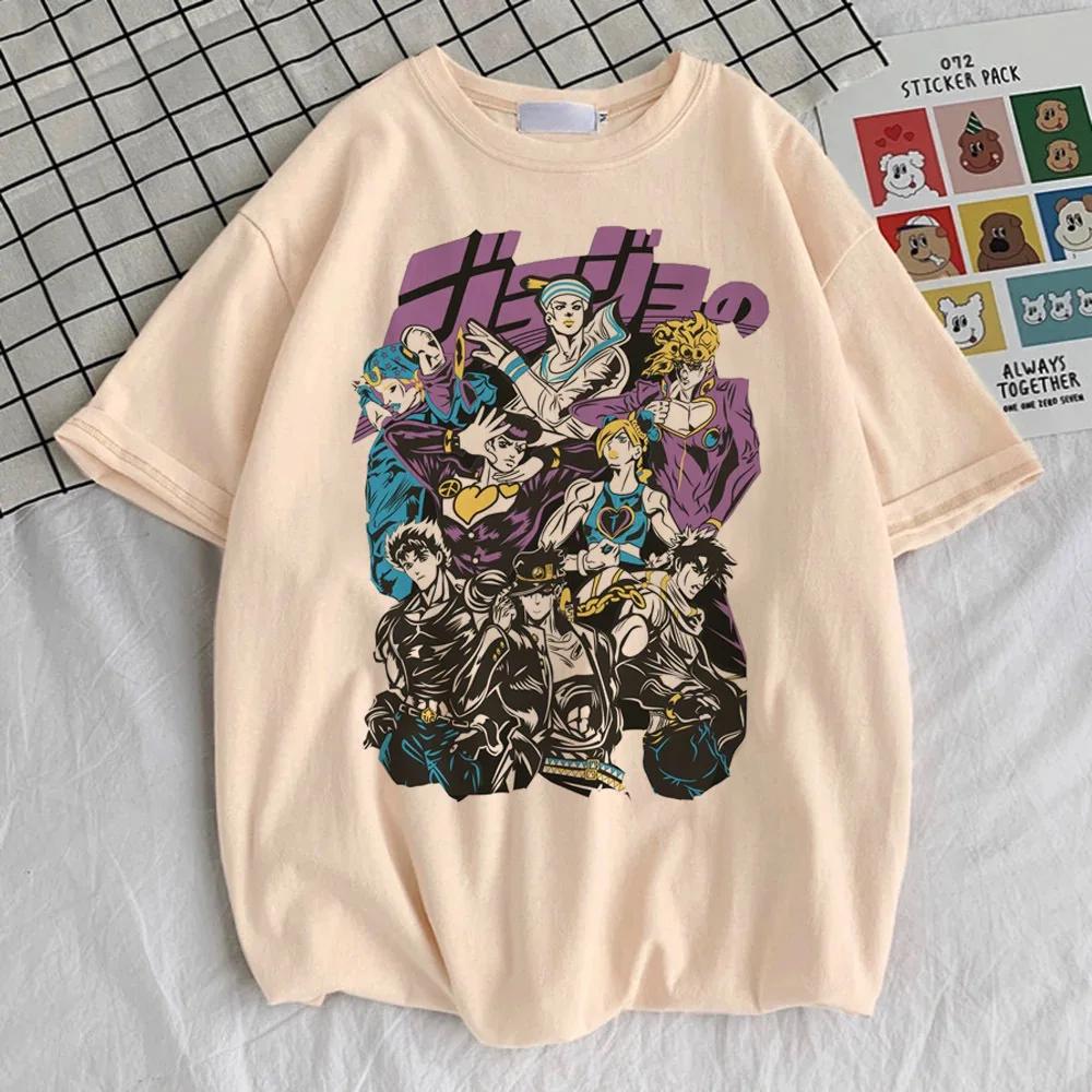 

Retro 80s Anime Jojo Bizarre Adventure Steel Ball Run Graphic Tshirt 2026 Summer Unisex Women Fashion Cotton Oversized Tshirt Y2K 4XL