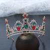 1pc Fashion Christmas Vintage Royal Hair Crown Sparkling Rhinestones Ornate Festive Design Perfect Holiday Elegance Occasions