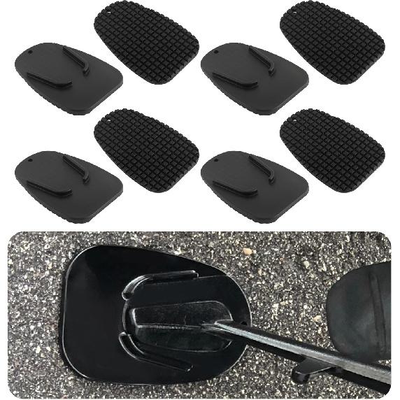 8PCS Motorcycle Kickstand Pad Non-Slip,Durable Motorcycle Kickstand Plate for Protect Motorcycle Kickstand,Universal Motorcycle Accessories for Snow