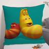 Classic Funny Anime LLarva Cushion Cover Natural Linen Organic Fabric DoubleSided Printing Sofa Home Decor Gift Pillow Case