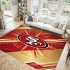 San Francisco 49ers Design Kristall Samt Teppich Gemütlich Nicht?Rutschfester Teppich mit Aufdruck für Schlafzimmer Wohnzimmer Eingang
