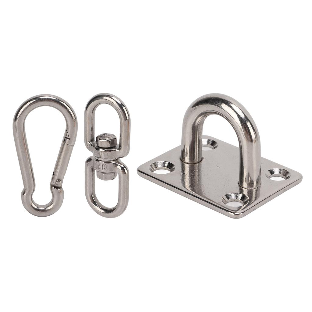 Hängematten-Aufhängeset, robuste Drehbügel, Deckenhalterung aus Edelstahl für Yoga-Schaukel