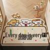 Cute Cartoon PVC Doormat: Non-slip, Dirt-resistant, Cuttable Foot Mat for Home Entrance