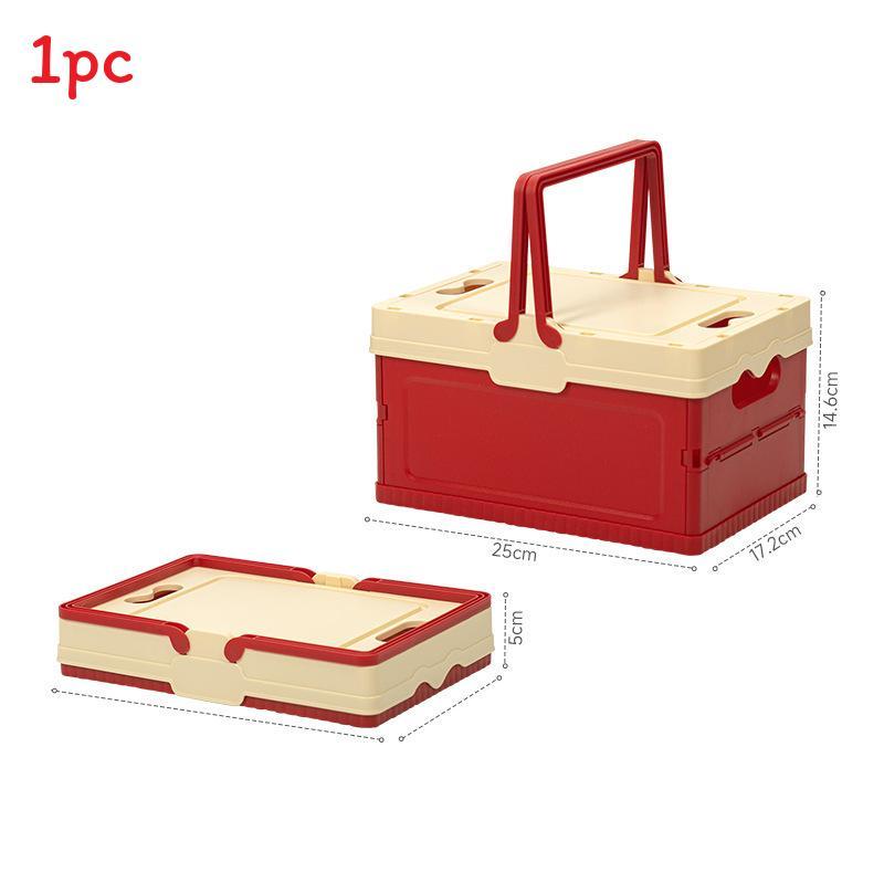 Foldable Multifunctional Pp Storage Bin With Handle For Kitchen And Pantry Organization