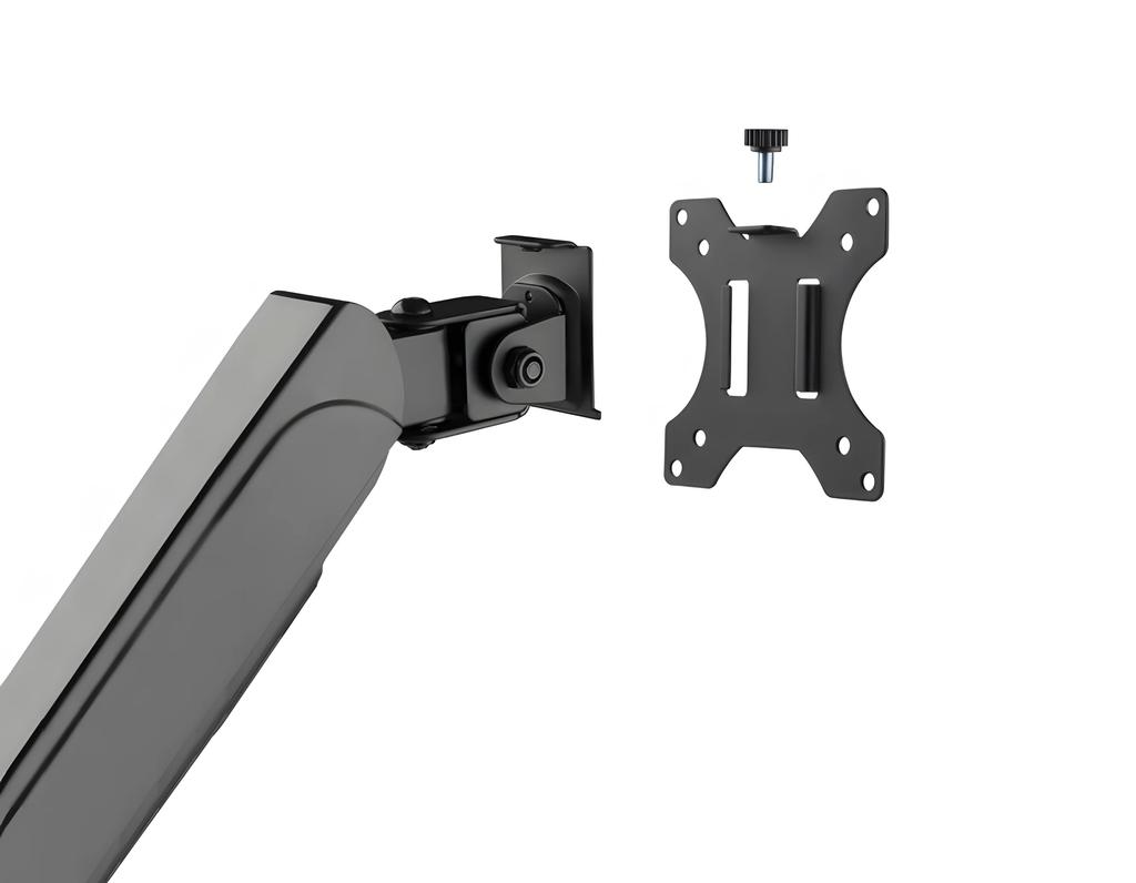 Stojak Dla 3 Monitorów, Potrójny Uchwyt, Potrójny Stojak, Czarny Mat Hdwr Solidhand-As03