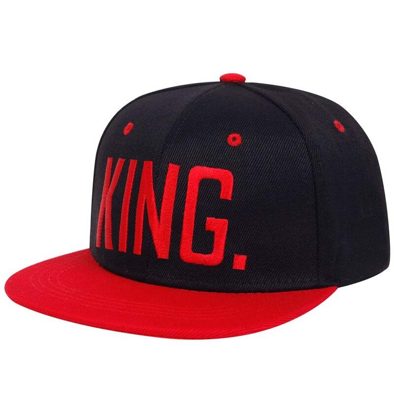Unisex King Letter Embroidery Hip-Hop Hats Outdoor Adjustable Casual Baseball Caps Sunscreen Hat