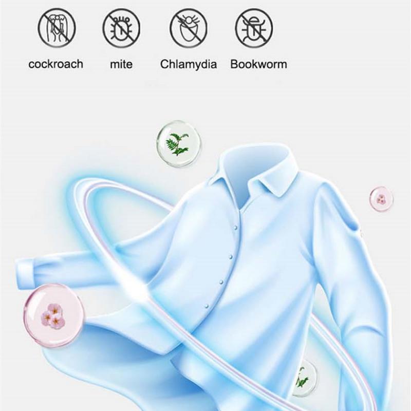 Deodorant Anti-acarieni Deodorizează Deodorizant Aromaterapie Particule Albe Parfum de Trandafir Rezistent la Mucegai și la Molii Naftalină