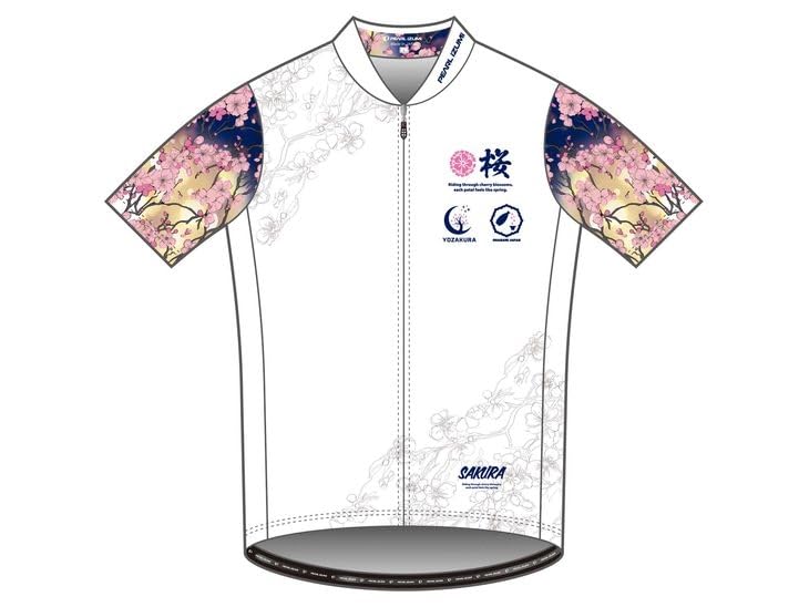 Pearl Izumi Sakura Print Cycling Size 12 Men's Jersey,