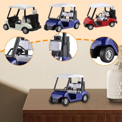 Golf Arabası Die-Cast Oyuncak Model – Geri Çekmeli Alaşım Araba Çocuklar ve Koleksiyoncular İçin