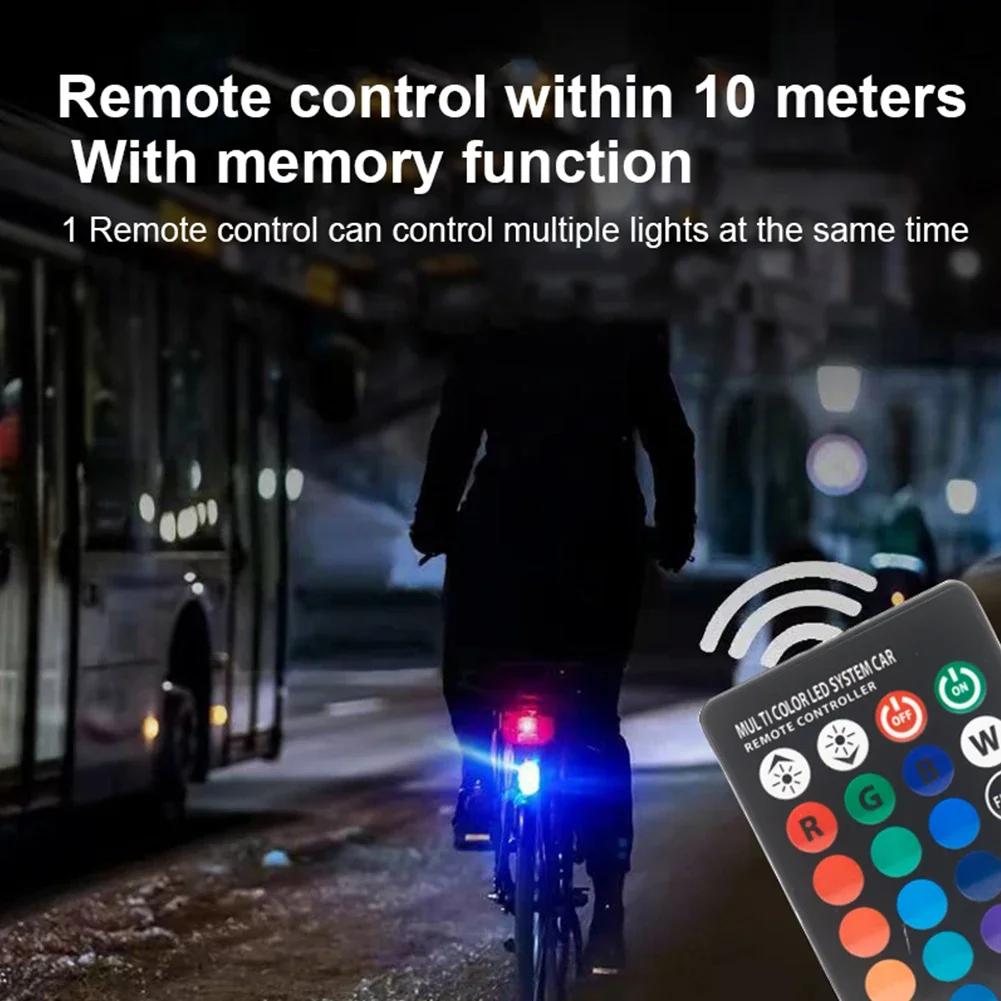 1/2/4Set Flash Tail Light Sealing Waterproof Warning USB Strobe Light RGB Lamp Accessory for Car Drone Truck Moto Aircraft Bike