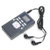 QQT102 Professional Radio Mini Portable FM Stereo Receiver with LCD Display EarphoneDark Gray