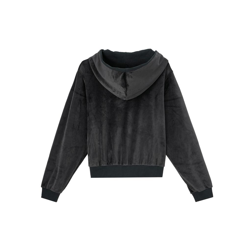 Nike Sportswear Women's Velour Hooded Full-Zip Jacket Black HJ0958-010