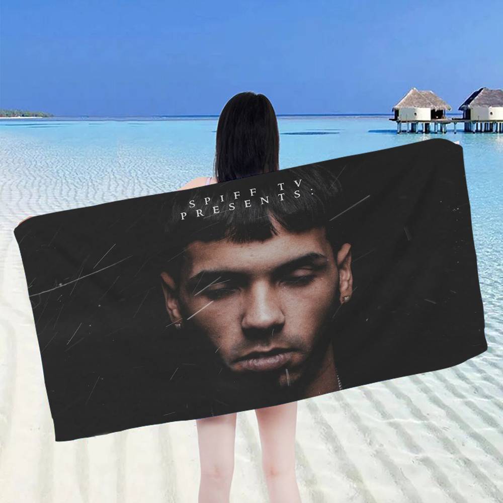 Rapper A-Anuel AA Microfiber Printed Beach Towel Mountain Climbing Yoga Beach Swimming Running Absorbent Soft Towel