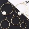 1 Diy Jewelry Accessory Can Wear Bead Nine-Character Earrings, Small Circle 9-Character Small Earrings Accessories Multi-Specification And Multi-Color