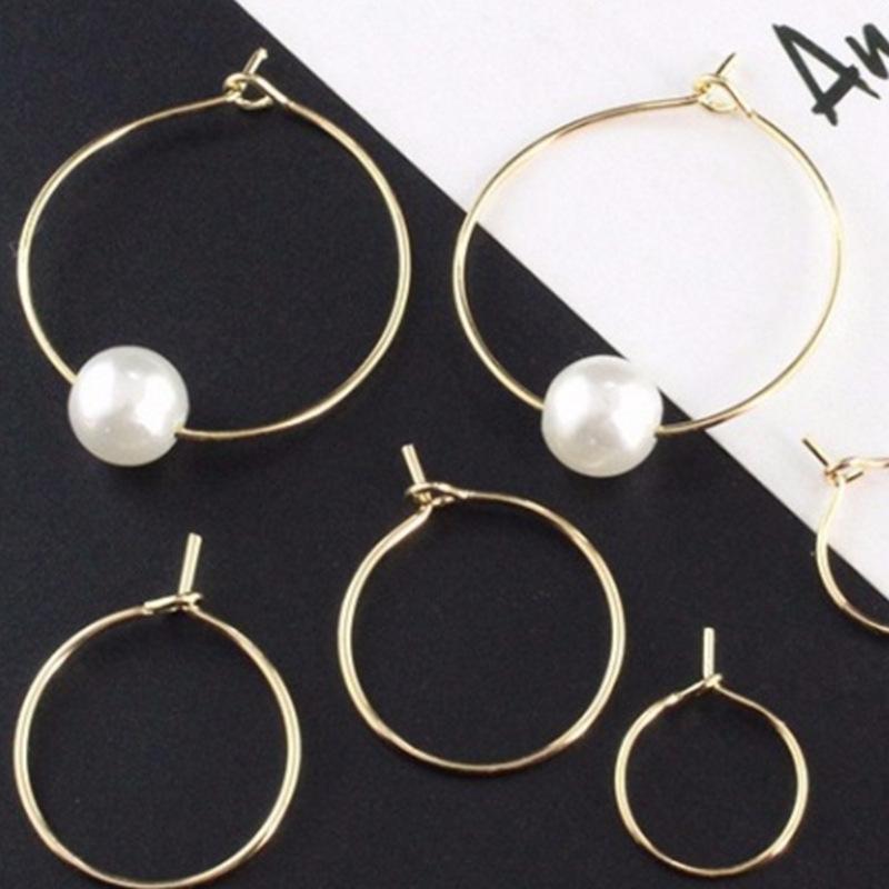 1 Diy Jewelry Accessory Can Wear Bead Nine-Character Earrings, Small Circle 9-Character Small Earrings Accessories Multi-Specification And Multi-Color